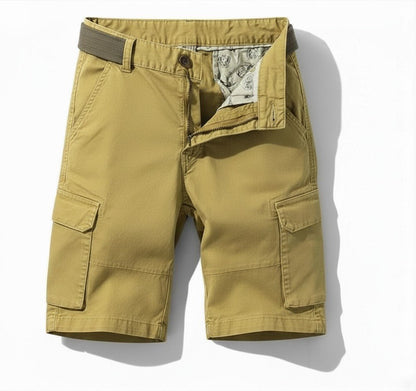 The Southern Atelier - Lorax Cotton - Blend Cargo Shorts with Cargo Pockets, Adjustable Hem, Relaxed Fit - The Southern AtelierSKU_1778870136998_12