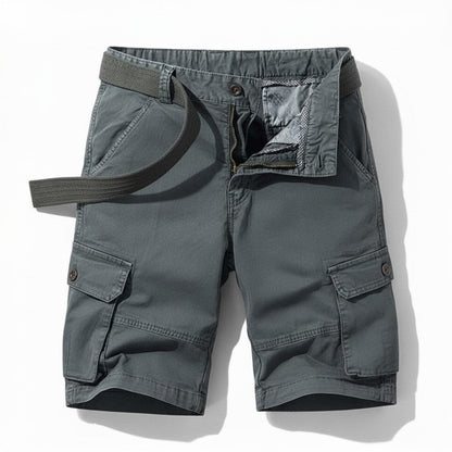 The Southern Atelier - Lorax Cotton - Blend Cargo Shorts with Cargo Pockets, Adjustable Hem, Relaxed Fit - The Southern AtelierSKU_1778870136998_12