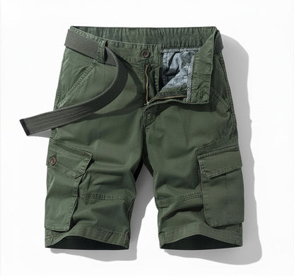 The Southern Atelier - Lorax Cotton - Blend Cargo Shorts with Cargo Pockets, Adjustable Hem, Relaxed Fit - The Southern AtelierSKU_1778870136998_12