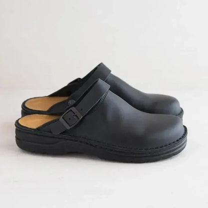 The Southern Atelier - Lorenzo Men's Orthopaedic Leather Slippers with Arch Support and Non-Slip Rubber Sole - The Southern AtelierSKU_1786566098553_342