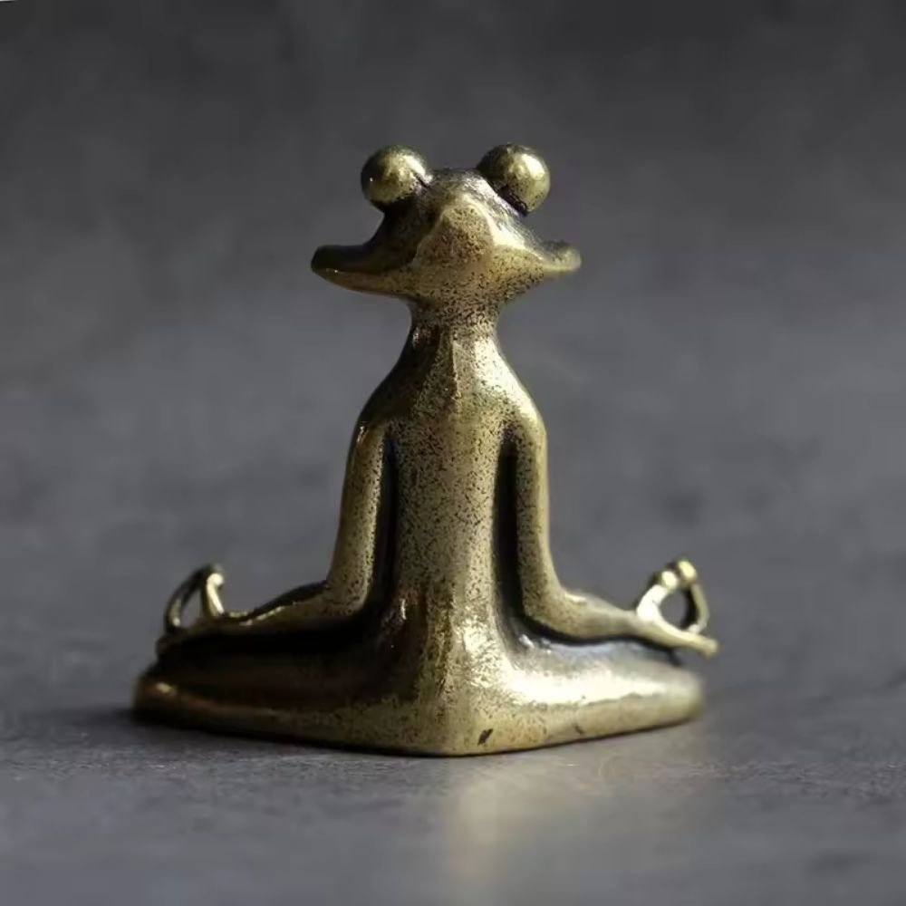 The Southern Atelier – Lotus Frog Miniature Figurine in Tranquil Hues for a Serene Atmosphere - The Southern AtelierSKU_1774883105854_948