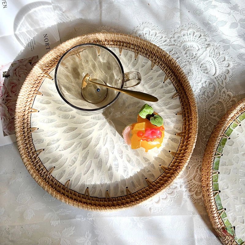 The Southern Atelier – Lotus Leaf Rattan Fruit Tray - The Southern AtelierSKU_1755802863761_755