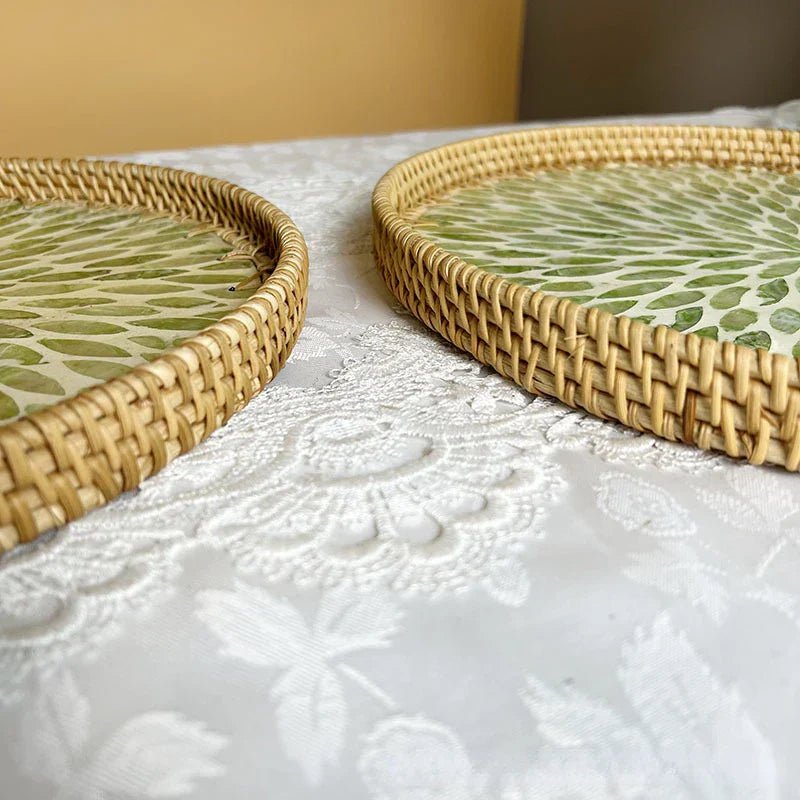 The Southern Atelier – Lotus Leaf Rattan Fruit Tray - The Southern AtelierSKU_1755802863761_755