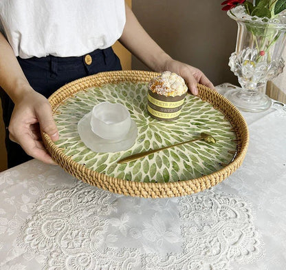 The Southern Atelier – Lotus Leaf Rattan Fruit Tray - The Southern AtelierSKU_1755802863761_755