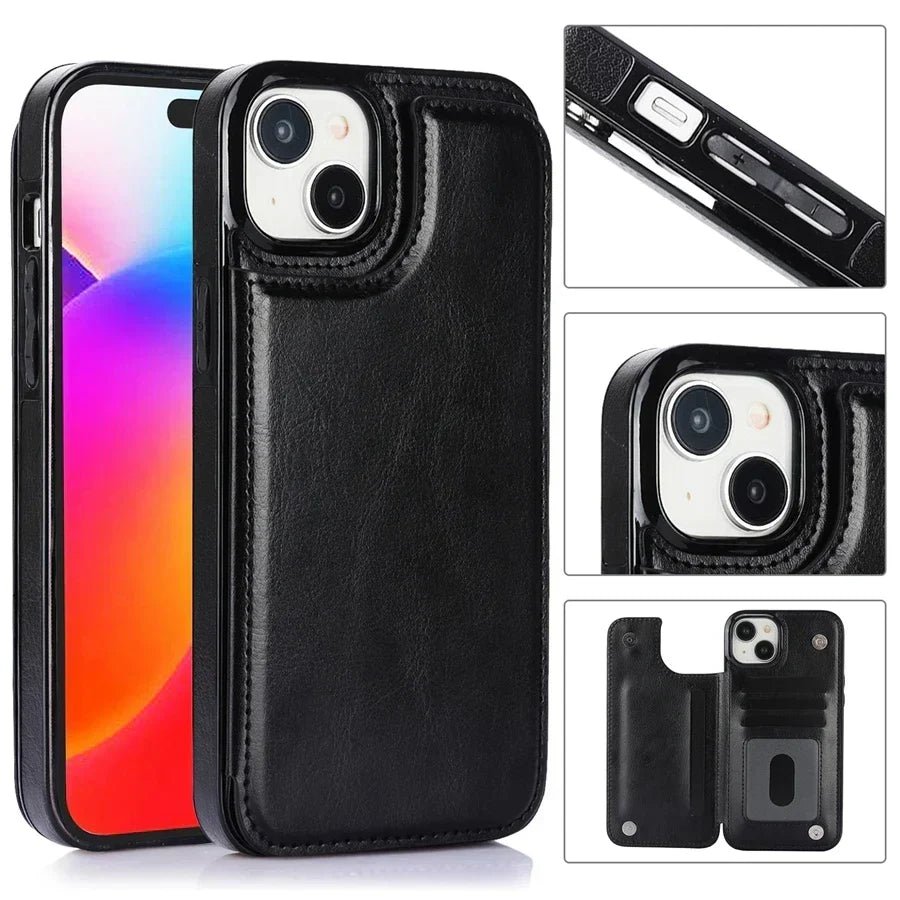 The Southern Atelier - Lucero Leather Wallet Phone Case with Card Slots and Magnetic Closure - The Southern AtelierSKU_1786566046922_517