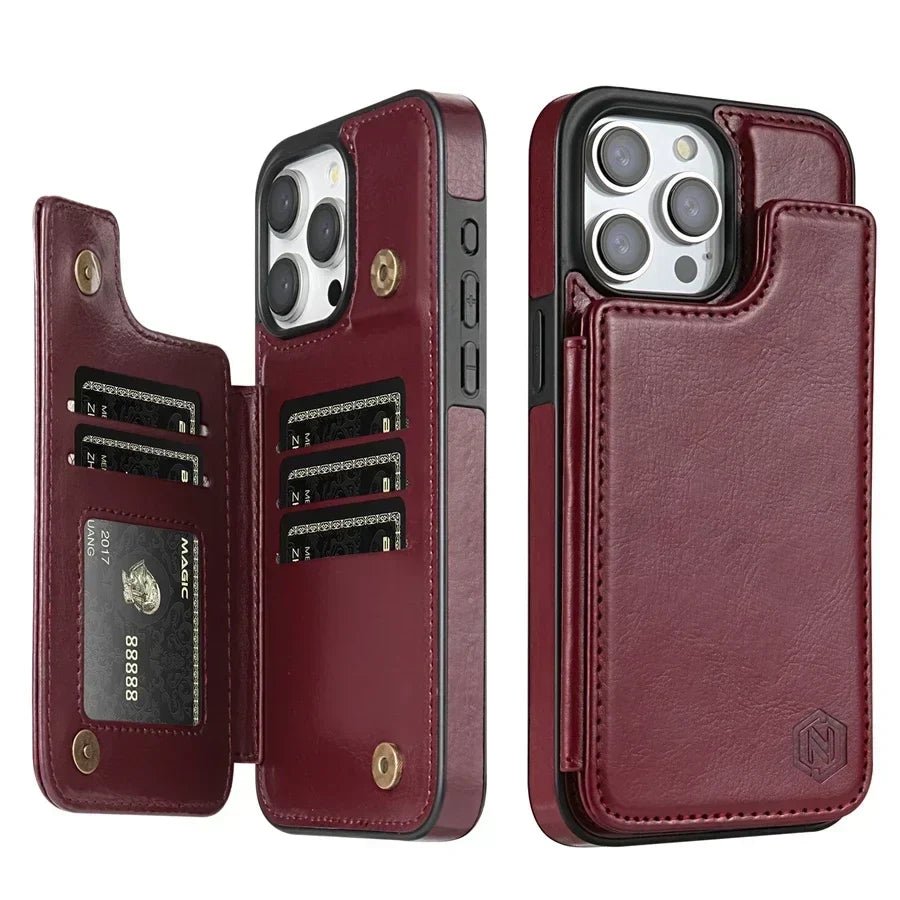 The Southern Atelier - Lucero Leather Wallet Phone Case with Card Slots and Magnetic Closure - The Southern AtelierSKU_1786566046922_517