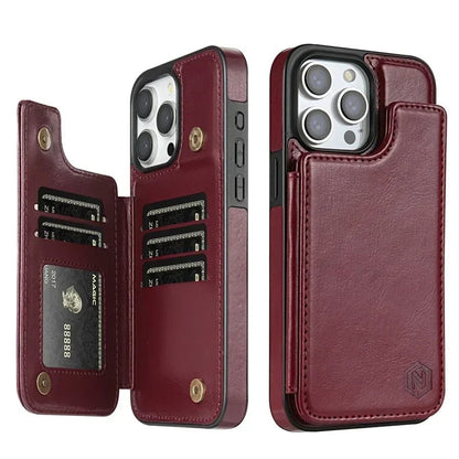 The Southern Atelier - Lucero Leather Wallet Phone Case with Card Slots and Magnetic Closure - The Southern AtelierSKU_1786566046922_517