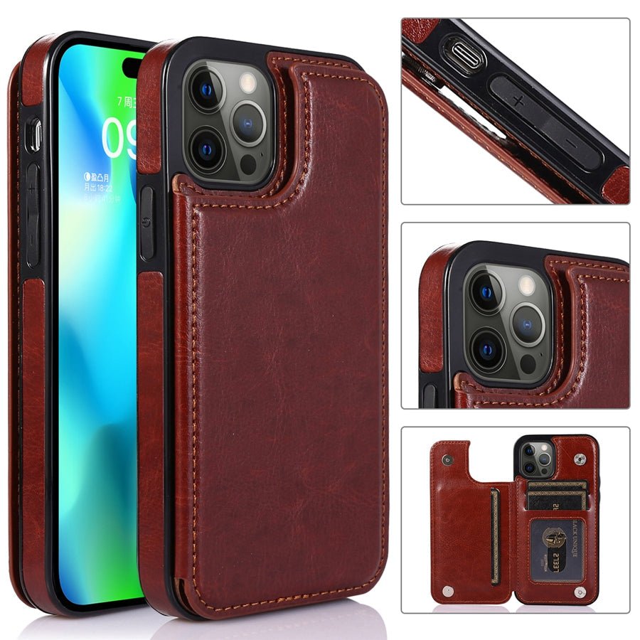 The Southern Atelier - Lucero Leather Wallet Phone Case with Card Slots and Magnetic Closure - The Southern AtelierSKU_1786566046922_517