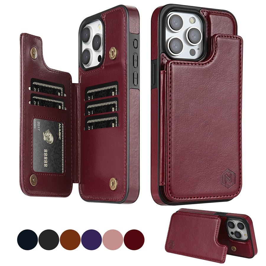 The Southern Atelier - Lucero Leather Wallet Phone Case with Card Slots and Magnetic Closure - The Southern AtelierSKU_1786566046922_517