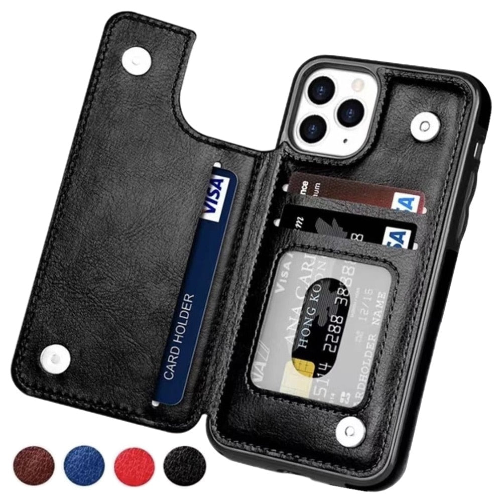 The Southern Atelier - Lucero Leather Wallet Phone Case with Card Slots and Magnetic Closure - The Southern AtelierSKU_1786566046922_517