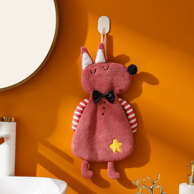 The Southern Atelier – Luxurious Coral Velvet Hand Towel for Stylish Kitchen Spaces with Playful Charm - The Southern AtelierSKU_1767876356162_416