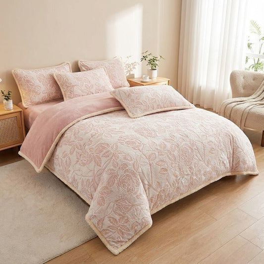 The Southern Atelier – Luxurious Milk Velvet Jacquard Bedding Set for Autumnal Elegance with Timeless Charm - The Southern AtelierSKU_1769008006598_13