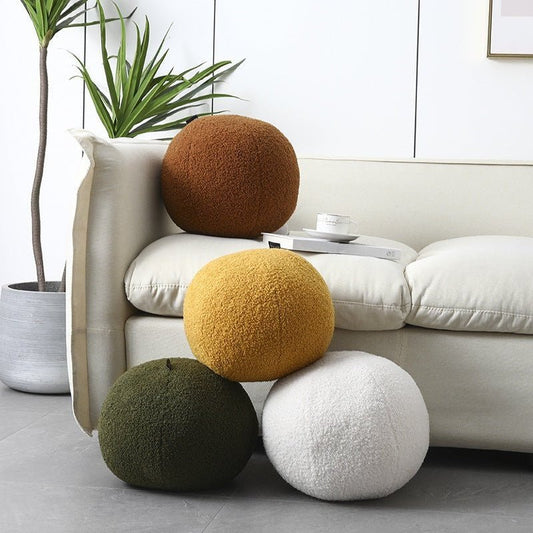 The Southern Atelier – Luxurious Round Fleece Cushions in Soft Pastels for a Cozy Comfort - The Southern AtelierSKU_1763119190097_620