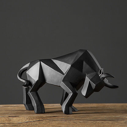 The Southern Atelier – Majestic Charging Bull Sculpture in Polished Hues for a Bold Statement - The Southern AtelierSKU_1763118730824_166