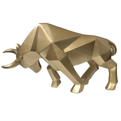 The Southern Atelier – Majestic Charging Bull Sculpture in Polished Hues for a Bold Statement - The Southern AtelierSKU_1763118730824_546