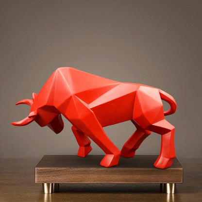 The Southern Atelier – Majestic Charging Bull Sculpture in Polished Hues for a Bold Statement - The Southern AtelierSKU_1763118730824_853