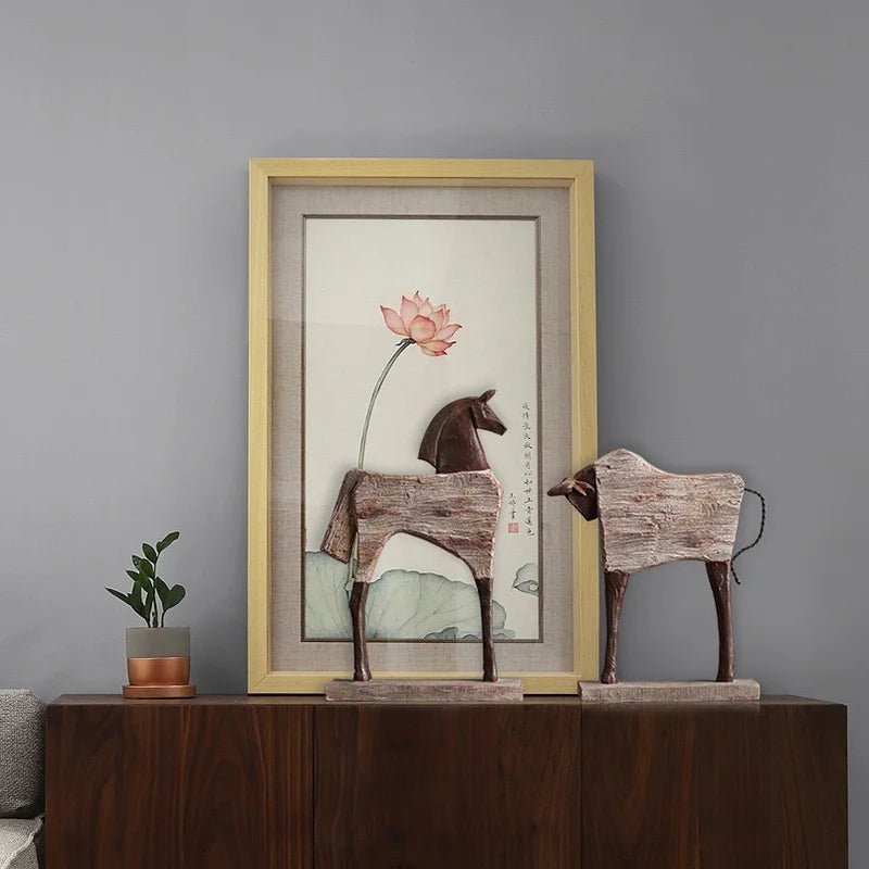 The Southern Atelier – Majestic Horse Sculpture in Polished Resin for Timeless Spaces - The Southern AtelierSKU_1775909113601_253