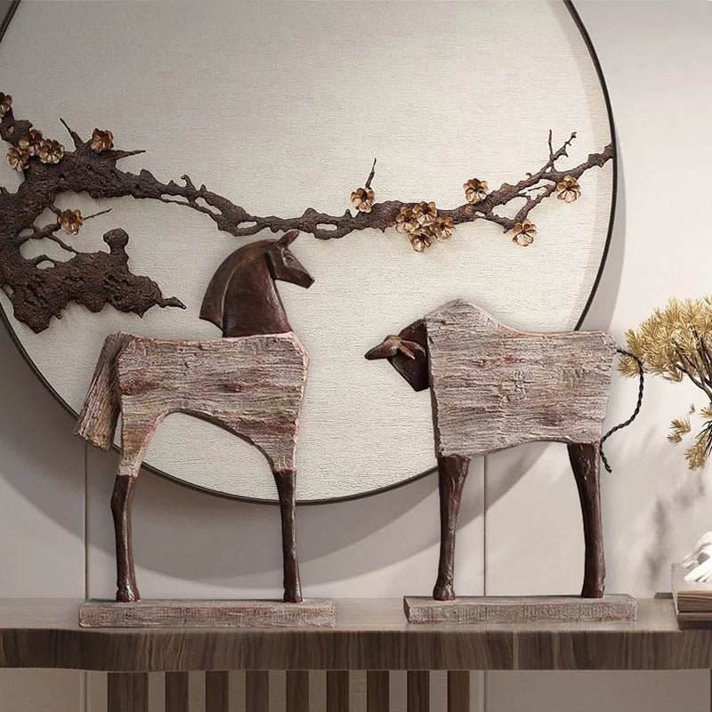 The Southern Atelier – Majestic Horse Sculpture in Polished Resin for Timeless Spaces - The Southern AtelierSKU_1775909113601_253