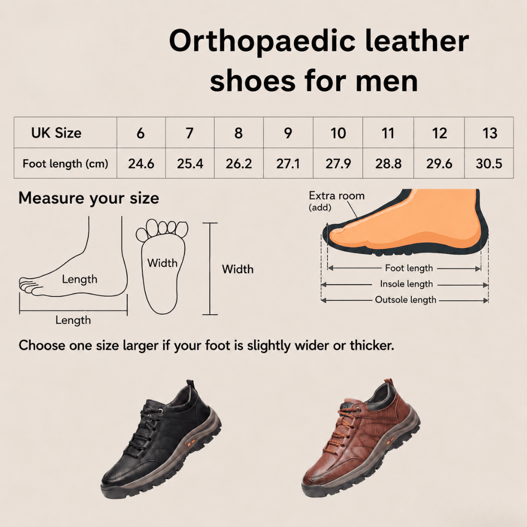 The Southern Atelier - Manchester Men's Waterproof Leather Orthopedic Shoes with Nonslip Traction for Work and Outdoors - The Southern AtelierSKU_1786566456014_624