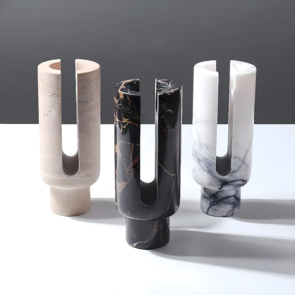 The Southern Atelier – Marble Candle Holder - The Southern AtelierSKU_1755202232330_158