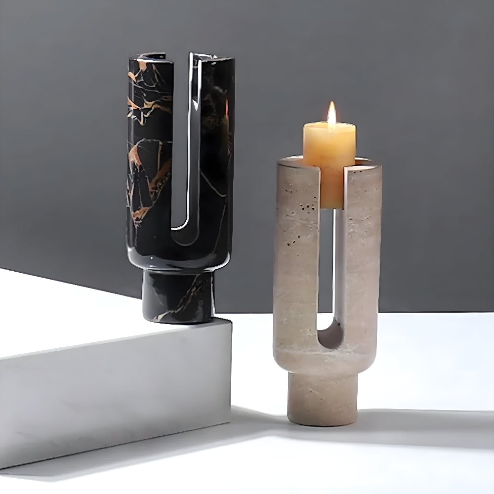 The Southern Atelier – Marble Candle Holder - The Southern AtelierSKU_1755202232330_158