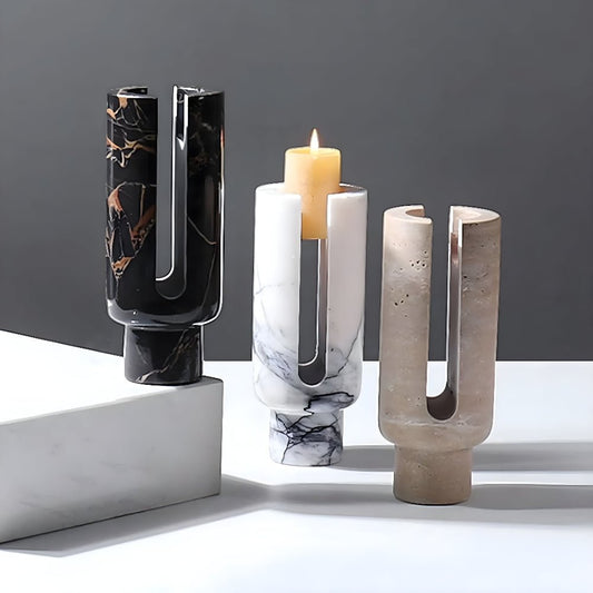 The Southern Atelier – Marble Candle Holder - The Southern AtelierSKU_1755202232330_158