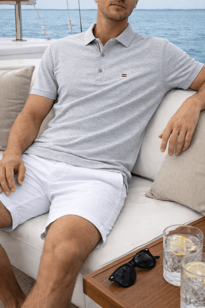 The Southern Atelier - Marina Polo in Quick-Dry Pique for Breathable Everyday Wear - The Southern AtelierSKU_1784316869867_178