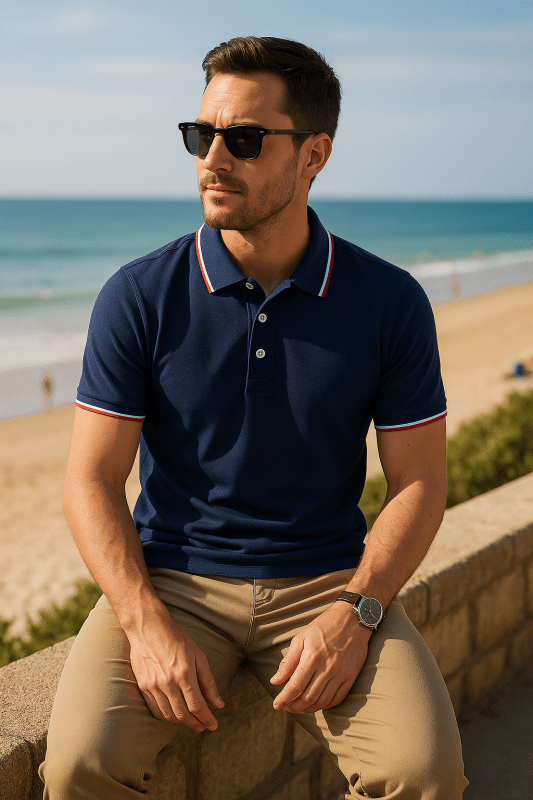 The Southern Atelier - Marina Polo in Quick-Dry Pique for Breathable Everyday Wear - The Southern AtelierSKU_1784316869867_178