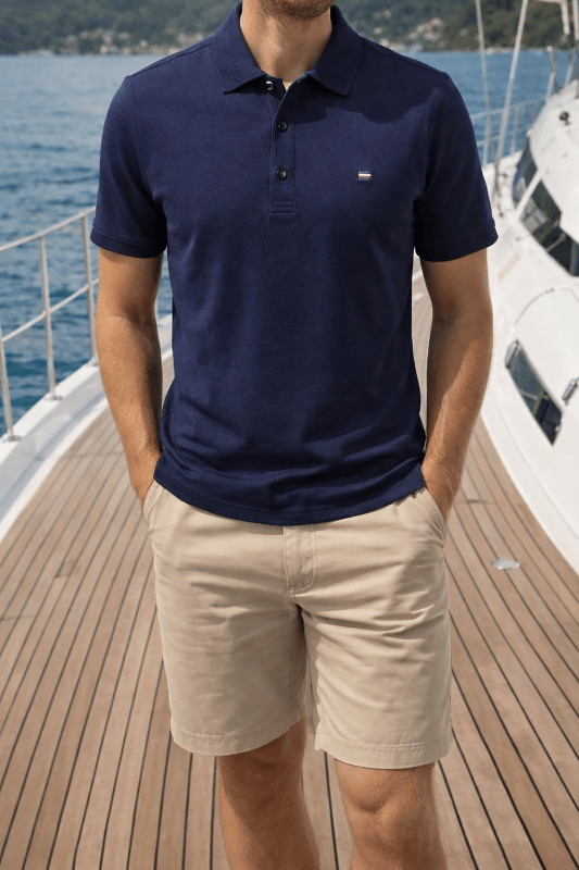The Southern Atelier - Marina Polo in Quick-Dry Pique for Breathable Everyday Wear - The Southern AtelierSKU_1784316869867_178