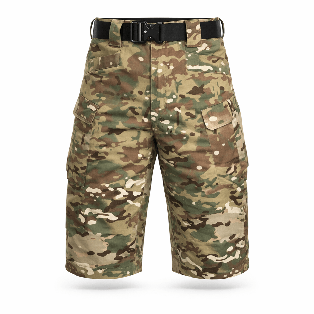 The Southern Atelier - Maverick Men's Cargo Shorts in Cotton Blend for Outdoor and Everyday Wear - The Southern AtelierSKU_1786566553439_54