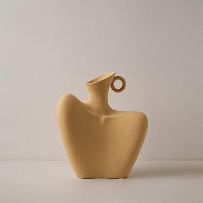 The Southern Atelier – Minimalist Beige Ceramic Vase - The Southern AtelierSKU_1757776098756_410