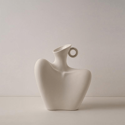 The Southern Atelier – Minimalist Beige Ceramic Vase - The Southern AtelierSKU_1757776098756_840