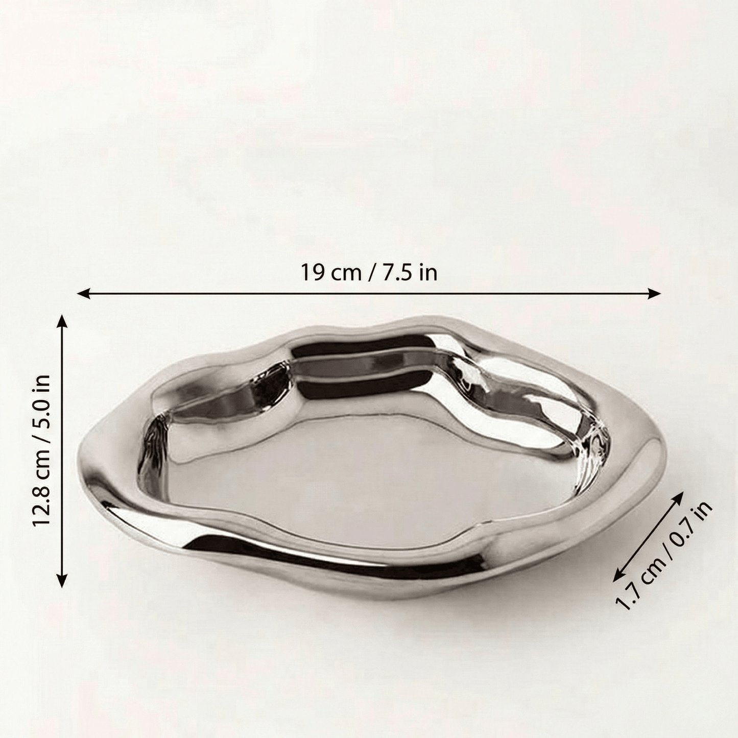 The Southern Atelier – Minimalist Chrome Trinket Dish - The Southern AtelierSKU_1757776096792_383