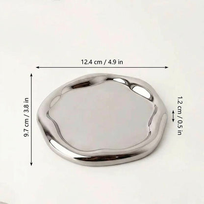 The Southern Atelier – Minimalist Chrome Trinket Dish - The Southern AtelierSKU_1757776096792_383