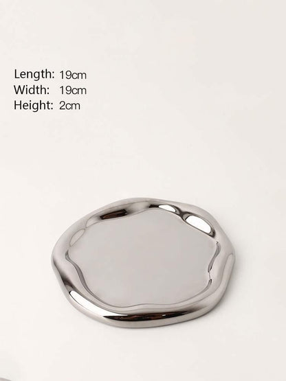 The Southern Atelier – Minimalist Chrome Trinket Dish - The Southern AtelierSKU_1757776096792_400