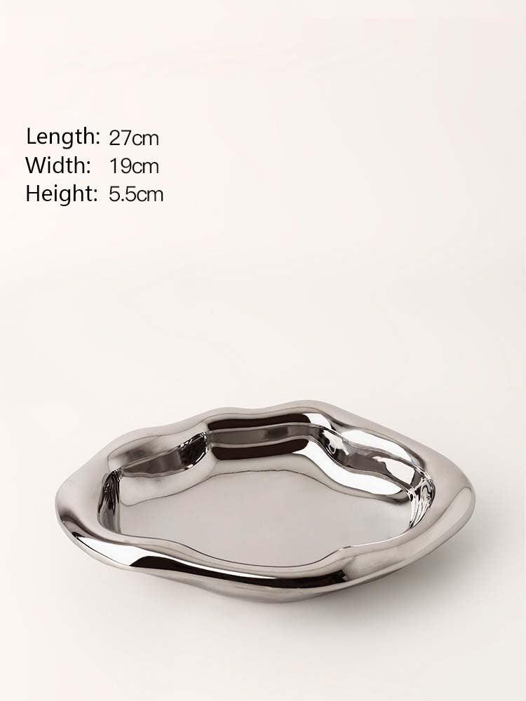 The Southern Atelier – Minimalist Chrome Trinket Dish - The Southern AtelierSKU_1757776096792_400