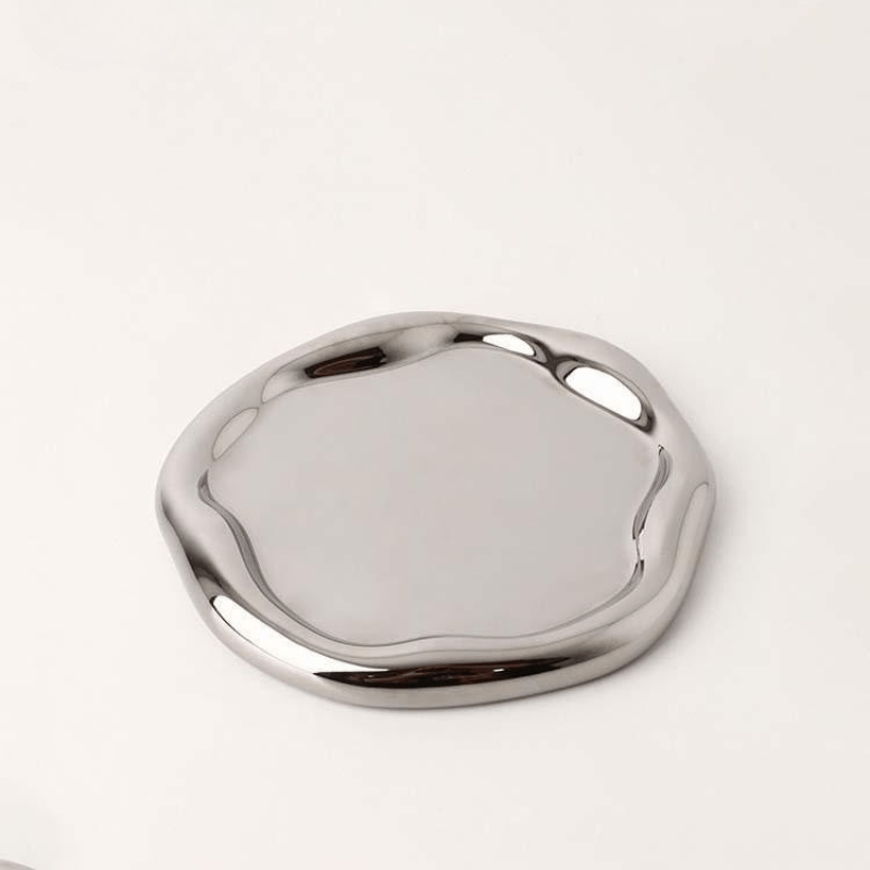 The Southern Atelier – Minimalist Chrome Trinket Dish - The Southern AtelierSKU_1757776096792_890