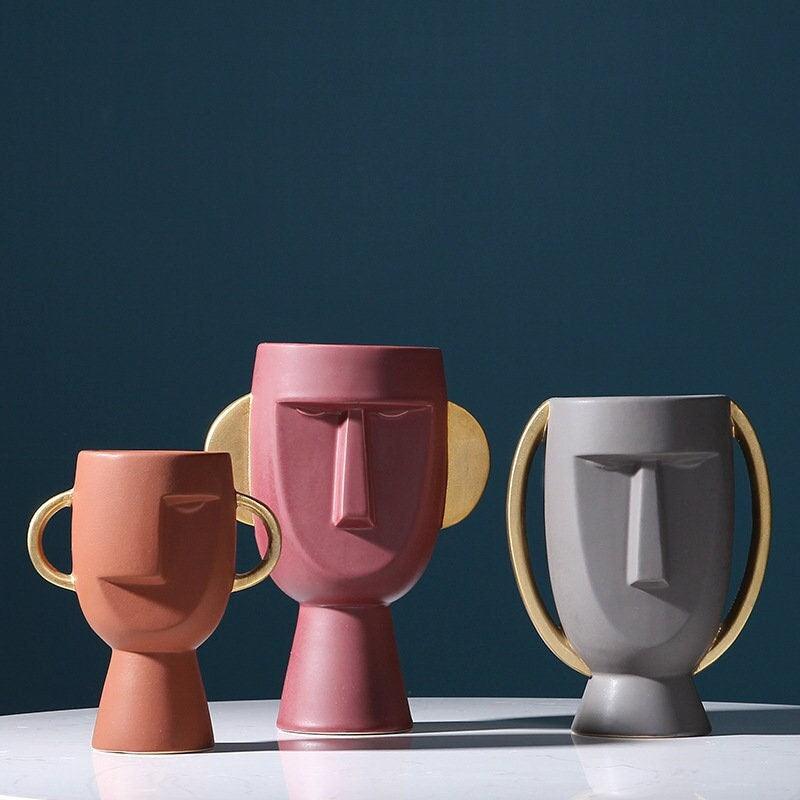 The Southern Atelier – Modern Art Face Vase Decor - The Southern AtelierSKU_1757600752433_71