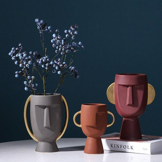 The Southern Atelier – Modern Art Face Vase Decor - The Southern AtelierSKU_1757600752433_71