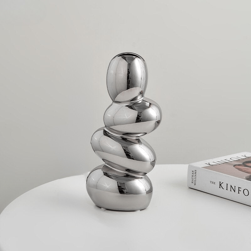 The Southern Atelier – Modern Cobble Ceramic Vase in High - Quality Nordic Minimalist Design - The Southern AtelierSKU_1758272561700_300