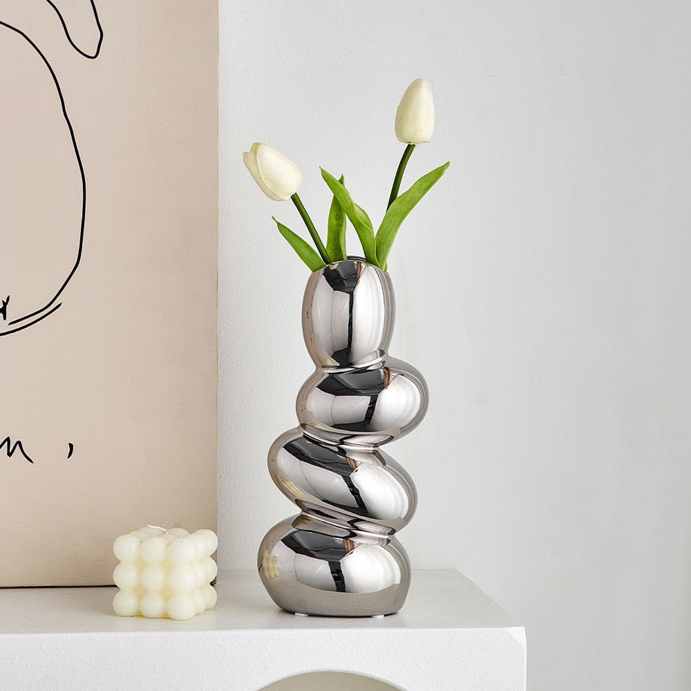 The Southern Atelier – Modern Cobble Ceramic Vase in High - Quality Nordic Minimalist Design - The Southern AtelierSKU_1758272561700_349