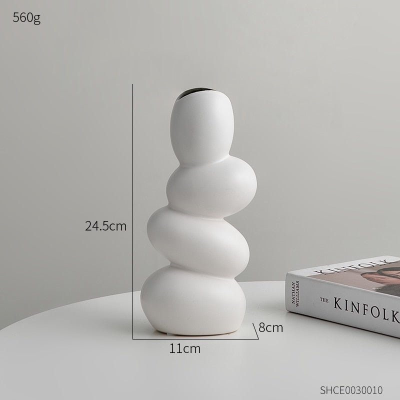 The Southern Atelier – Modern Cobble Ceramic Vase in High - Quality Nordic Minimalist Design - The Southern AtelierSKU_1758272561700_349