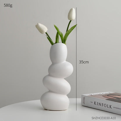 The Southern Atelier – Modern Cobble Ceramic Vase in High - Quality Nordic Minimalist Design - The Southern AtelierSKU_1758272561700_349