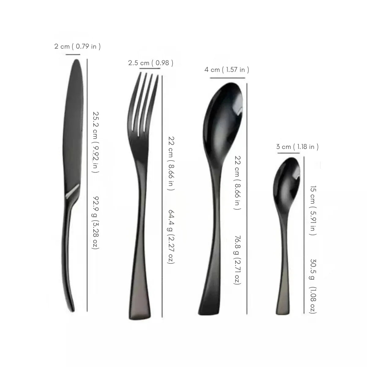 The Southern Atelier – Modern Elegance Stainless - Steel Cutlery Set for Contemporary Dining - The Southern AtelierSKU_1758918564162_659