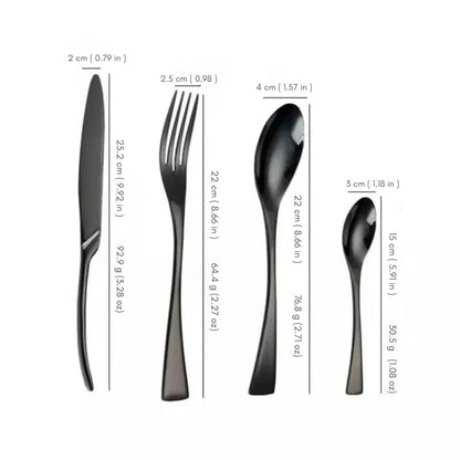 The Southern Atelier – Modern Elegance Stainless - Steel Cutlery Set for Contemporary Dining - The Southern AtelierSKU_1758918564162_659