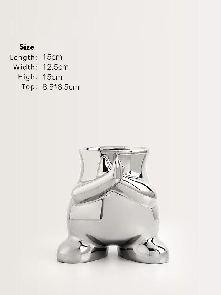 The Southern Atelier – Modern Monochrome Art Vase - The Southern AtelierSKU_1757776097790_636