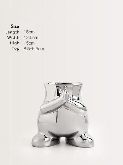 The Southern Atelier – Modern Monochrome Art Vase - The Southern AtelierSKU_1757776097790_636