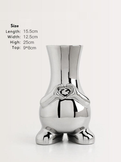 The Southern Atelier – Modern Monochrome Art Vase - The Southern AtelierSKU_1757776097790_636