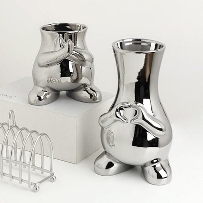 The Southern Atelier – Modern Monochrome Art Vase - The Southern AtelierSKU_1757776097790_951