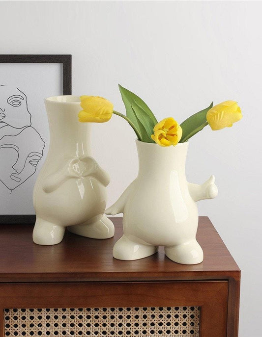 The Southern Atelier – Modern Monochrome Art Vase - The Southern AtelierSKU_1757776097790_951